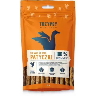 Trzypsy Patyczki z kaczki 70g