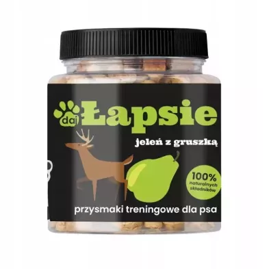 Treserki mięsne łapsie jeleń gruszka 300g