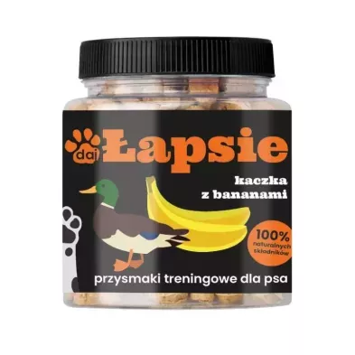 Treserki mięsne łapsie kaczka z bananami 300G