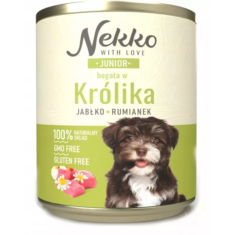 Nekko Junior królik jabłko rumianek  800g