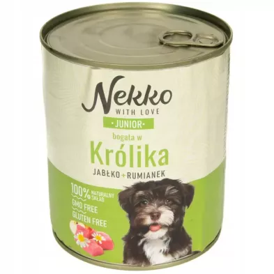 Nekko Junior królik jabłko rumianek  800g