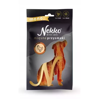 Nekko Mono miękkie paski z kurczaka 80g