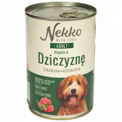 Nekko Mokra karma  dziczyzna 400g