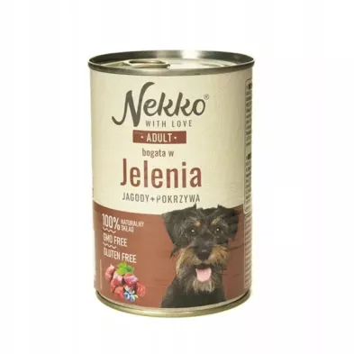 Nekko Adult  jeleń jagody pokrzywa 400g