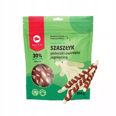 Maced Białe pałeczki owinięte jagnięciną 500G