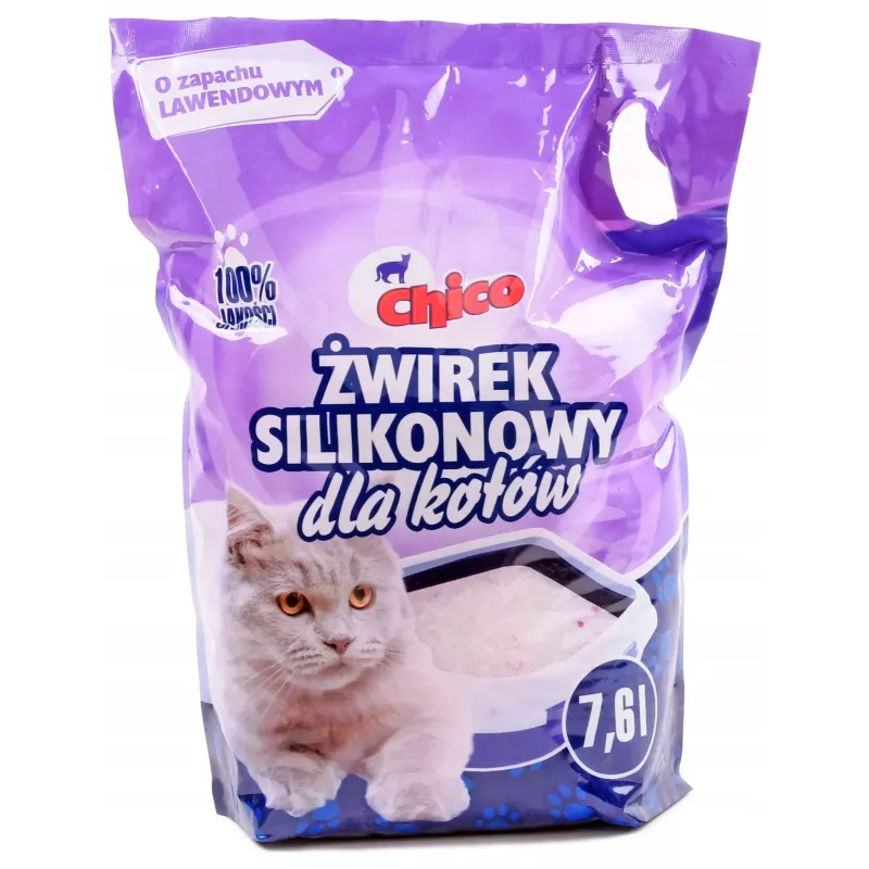 Chico żwirek silikonowy dla kota lawendowy 7,6L