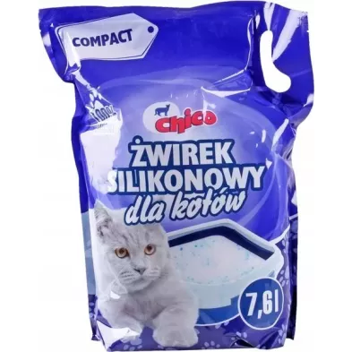 Żwirek Silikonowy dla kota compact naturalny 7,6L