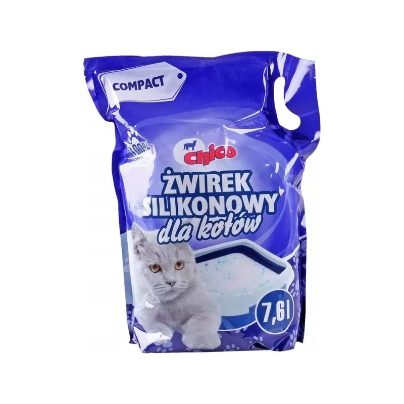 Żwirek Silikonowy dla kota compact naturalny 7,6L