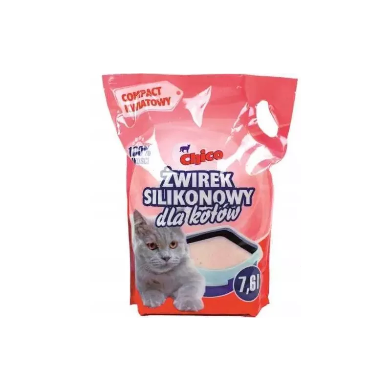 Żwirek silikonowy drobny kwiatowy 7,6l