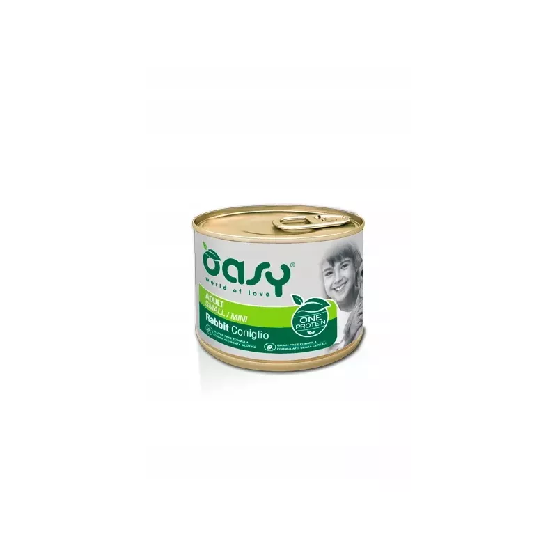 Oasy  Oneprotein Adult Mini pies królik 200g