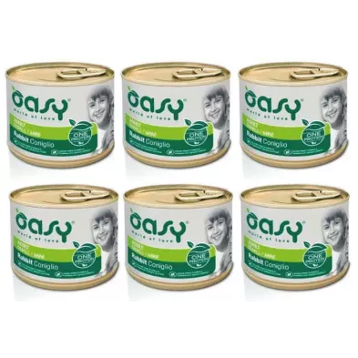 Oasy Oneprotein Adult Mini królik 6x200g