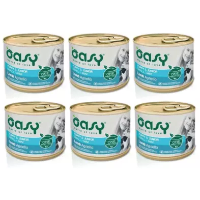 Oasy  Oneprotein puppy mini junior jagnięcina 6x200g