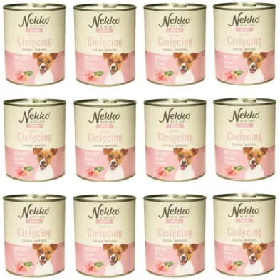 Nekko Junior cielęcina cukinia moringa 12 x 800g