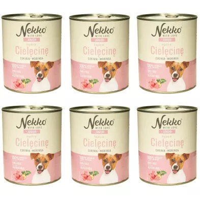 Nekko Junior cielęcina cukinia 6 x 800g