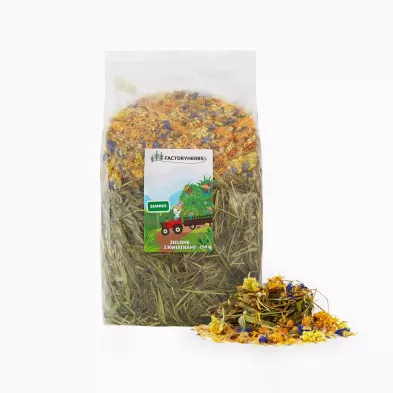 Factoryherbs Zielone sianko z kwiatami XXL  1,5kg