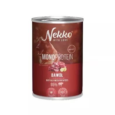 Nekko Mono Adult Bawół z ziemniakami 400g