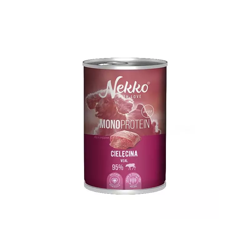 Nekko Mono Adult Cielęcina 400g Nekko Mono Adult Cielęcina 400g