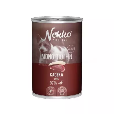 Nekko Mono Adult Kaczka 400g – Karma dla Dorosłych Psów