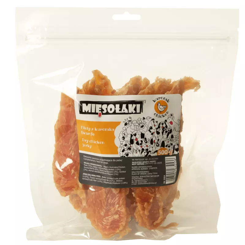 Mięsołaki Filety Twarde z kurczaka 80g | REKSIOZOO