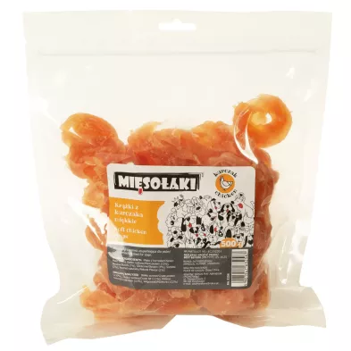 Mięsołaki Krążki z Kurczaka miękkie 80g | REKSIOZOO