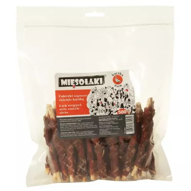 Mięsołaki Pałeczki owinięte mięsem z kaczki 80g | REKSIOZOO
