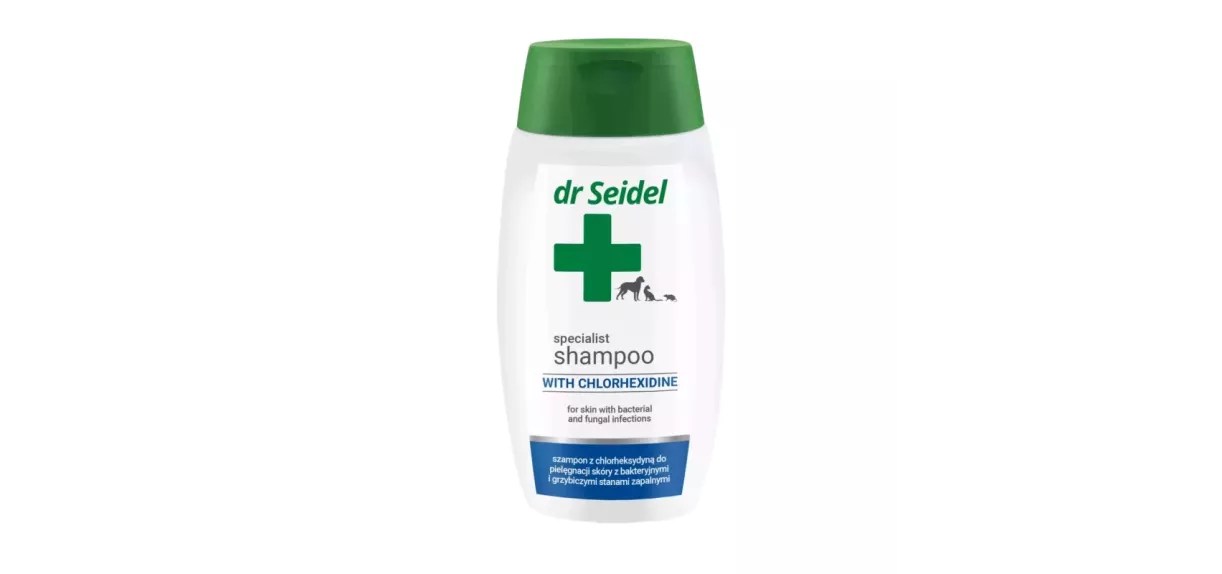 Dr Seidel – Szampon z chlorheksydyną, płyn do uszu i skuteczne spraye dla psów i kotów